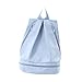 Tdoutop Drawstring Backpack Rucksack Gym Bag Organizer Equipment Bag Swimming Bag Sports Bag for Outdoor Activities Dance Travel, Blue L