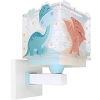 Dalber kinder Wandlampe, Kinderlampe Wandleuchte Baby Dinos Dinosaurier, 63459, E27