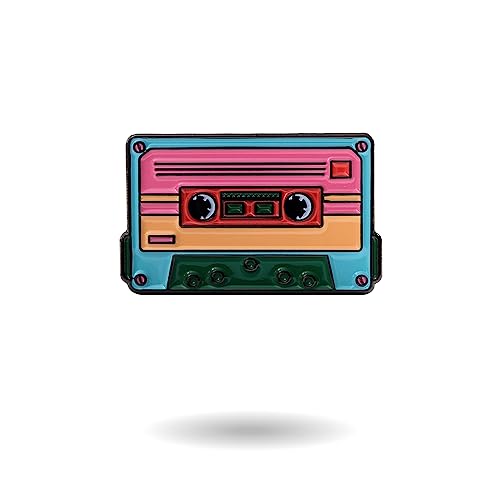 SPORTY BUFF Golf Ball Marker, Premium Enamel Fun Custom Design Golf Accessories, Great Golf Gifts for Men Women Golfers (Cassette)