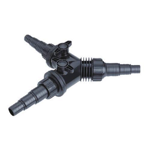 3 Way Y Pond Hose Connector 1'' to 1 1/2'' with On/Off Taps Pipework Diverter, Koi Fish Pond Plumbing Fittings and Water Control - Thumbnail 7