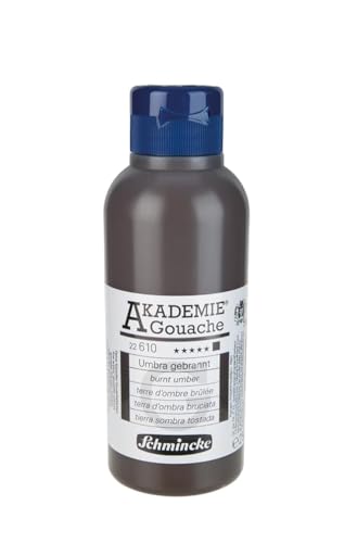 Schmincke – AKADEMIE® Gouache - feine Künstler-Gouache, Umbra gebrannt - 250 ml