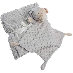 Gamberritos 10339 - Pack Dou dou y Manta Infantil 80x110 - Color Gris