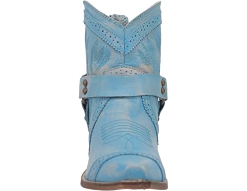 Dingo Womens Gummy Bear Bootie Leather Blue 7.5 M #TOP1