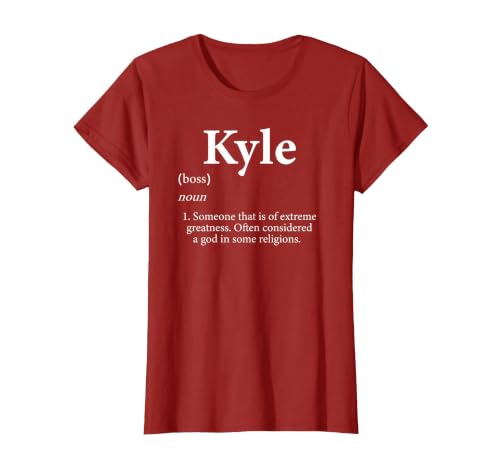 Kyle Definition Personalized Name Costume for Kyle T-Shirt, Women, Cranberry Red, X-Large