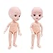 Produktbild EVA BJD 2 Pcs nackt Puppe 1/8 15 cm (5,9") Mini Puppen, Gesicht Make-up, 12 + verbunden, kein Haar, für DIY Spielzeug