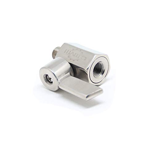 Qiimii 1/8" Mini Ball Valve Npt Fxm Thread With Stainless Handle Ss304 Pn63 (1/8 Inch) #TOP5
