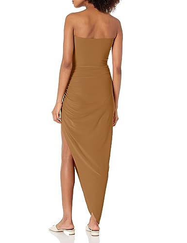 Image of Norma Kamali Women's Strapless Side Drape Gown