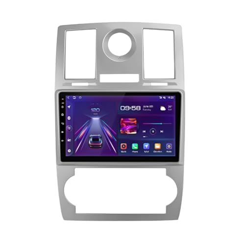 Vorally Double Din Car Stereo Wireless CarPlay Android 12 GPS Navi WiFi Portable 9 inch Touchscreen Bluetooth FM Car Play Navigation Car Audio with Backup Camera Support Mirror Link