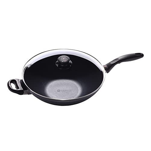 Swiss Diamond Induction Nonstick Wok with Lid, 12.5-Inch