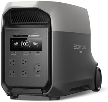 （14:00時点） EcoFlow DELTA 3 Ultra ポータブル電源 3072Wh 大容量 2.6時間満充電 リン酸鉄リチウムイオン電池 10年長寿命 定格出力 瞬間最大7200W 防災 家庭用 アウトドア用 車中泊 UPS機能 アプリ遠隔操作 純正弦波 高耐久/防災/非常用電源/電気代節約
