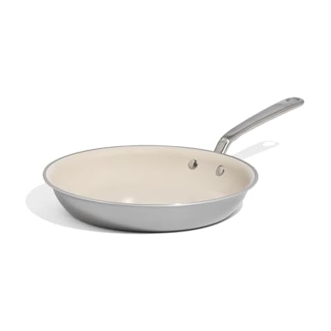 Made In Cookware - 10" Ceramic Non Stick Frying Pan (Stainless Handle) - 5-Ply Stainless Clad with Stay-Cool Handle - Professional Cookware Cover