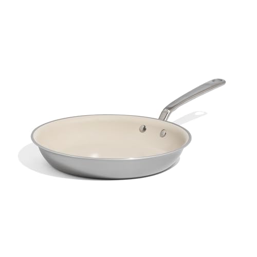 Made In Cookware - 10' Ceramic Non Stick Frying Pan (Stainless Handle) - 5-Ply Stainless Clad with...