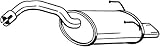 Neu Bosal 148-183 Endschalldämpfer