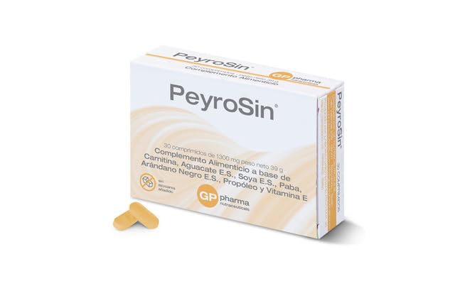 PeyroSin® es un complemento alimenticio natural para la salud masculina que ayuda a combatir la enfermedad de Peyronie, reducir la curvatura del pene y apoyar la acción antifibrótica y antioxidante.