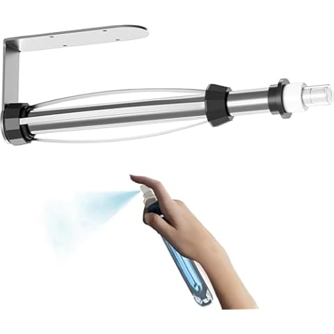 Under Cabinet,Damping Paper Towel Holder Wall Mount,Self-Adhesive or Drilled Paper Towel Holder with Spray Bottle (Sliver) Cover