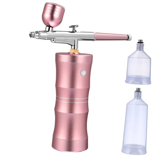 LALAFINA Charging Handheld Airbrush Kit Mini Airbrush Spray Compressor Portable Makeup and Nail Art Tool