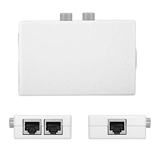 Cblecc UTP STP 2 en 1 Salida 2 Puertos RJ45 LAN Cat Selector de conmutador de Red Externo Interno Caja divisora | Ya disponible en tu tienda friki favorita! En mundofriki.es!
