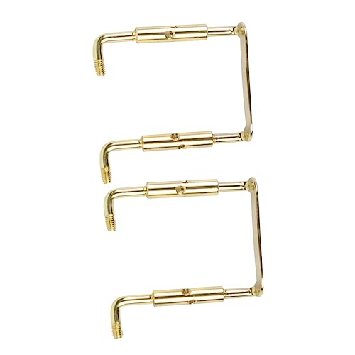 JEWEDECO 2個 バイオリンのあごの残りのネジ バイオリン支援ツール バイオリンあご残りクランプネジ バイオリンねじ バイオリンクランプネジ バイオリン用顎当てネジ 楽器部品 銅 Golden