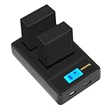 Tecmana Ersatzakkus NP-W126 mit Ladegerät für Fujifilm X-T10 X-T20 X-T30 X-T100