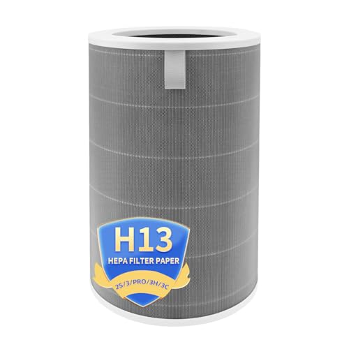 M8R-FLH Replacement Filter Compatible with mi 3/3C/3H,2C/2H/2S/Pro Air Purifieri,H13 HEPA