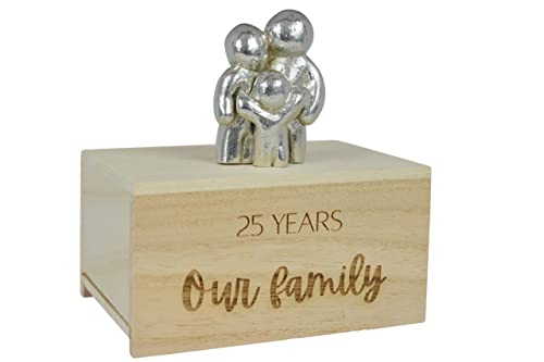 25 Year Anniversary Our Little Hugging Family Choose Amount of Children (2 Children)