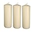3 X 9" Pillar Candles (12 Pcs Bulk) (Ivory)