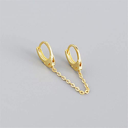 Dtja Minimalist Sterling Silver Double Hoop Earrings #TOP15