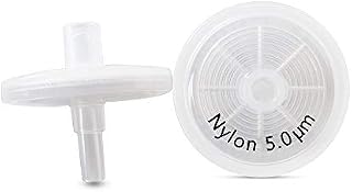 Nylon Syringe Filters [Wettability: Hydrophilic Nylon Membrane] 25mm Diameter 5.0 μm Pore Size