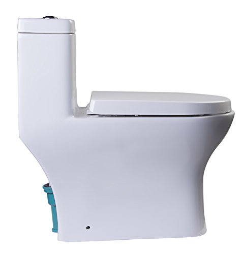Eago Tb353 Dual Flush Eco-Friendly Ceramic Toilet, 1-Piece #TOP4