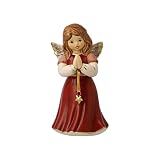 Goebel Figura Decorativa Ángel Estrella Celestial, Mensajeros Celestiales, Gres, Burdeos 14 cm