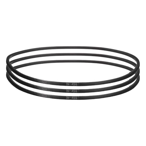 Courroie trapézoïdale 3V450 caoutchouc uxcell courroie transmission industrielle 114.3cm x 1cm