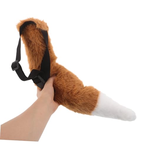 Set cosplay renard masque et queue pour fête mascarade et carnaval - 4