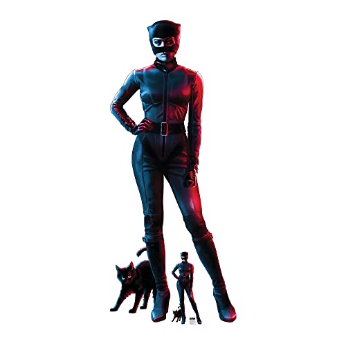 Star Cutouts SC4216 Silhouette en Carton Motif Catwoman Rouge/Bleu Zoe Kravitz Grand héros