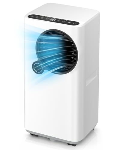 Portable Air Conditioner 16000 BTU, WiFi App, 6-in-1, 750 Sq. Ft. | Quiet 45dB Sleep Mode, 24H Timer, Remote Control, Rolling Casters, Child Lock, Dehumidifier & Fan