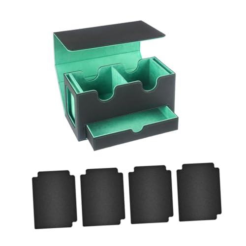 Boîte pour cartes sécurisée à intérieur vert anti-poussière pour préserver vos séries