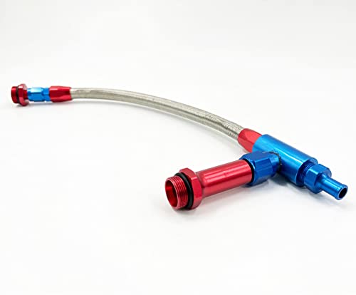 7/8-20'' Red & Blue Fuel Line For Holley Carburetor Double Pumper 4150 4160 #TOP4