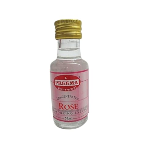 12 Different Food Flavouring Essence 4x28ml Bottle Different Flavours - Halal Pree ma - Herbsnspiceit (28 ml, Rose)