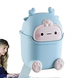 Design de dessin animé : améliorez votre espace de travail ou d'étude avec cette jolie poubelle de bureau. Le design de dessin animé avec un animal joyeux en fait une fantastique décoration de bureau. La mini poubelle est livrée avec un couvercle pour assurer la propreté.