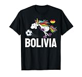 Bolivia Fútbol Unicornio para hombres, mujeres y niños.