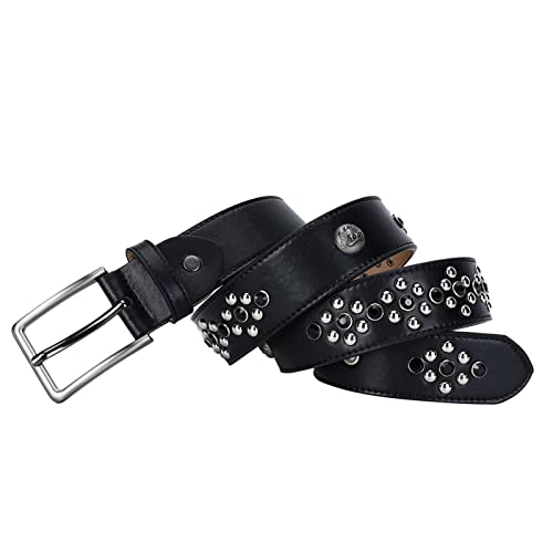 Ceinture pour jeans homme vintage : l'accessoire décontracté rock à rivets