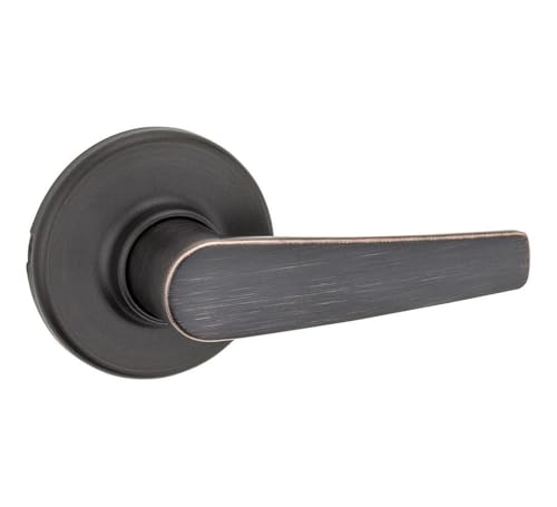 Pomo de pasaje Kwikset 200DL-11PV1 en bronce veneciano para puertas interiores 2