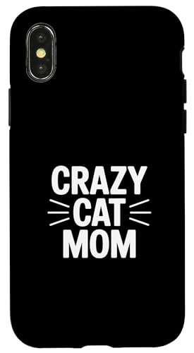 Crazy Cat Mom �X�}�z�P�[�X iPhone X/XS �p