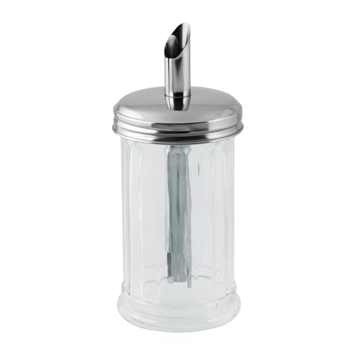 Fackelmann 46894 Sucre Verseur-Bistro-17 cm, Gris,Transparent Fackelmann 46894 Sucre Verseur-Bistro-17 cm, Gris,Transparent