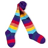 VIKITA Girls Rainbow Stripe Leggings Cotton Flower Long Spring Summer Pants For 2-8 Years