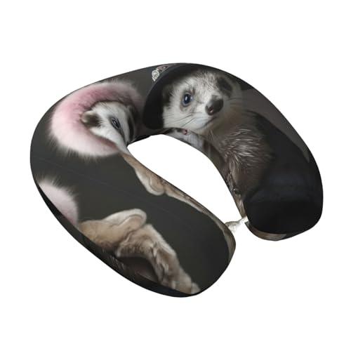 Almohada de espuma viscoelástica para viaje tamaño único miniatura 2