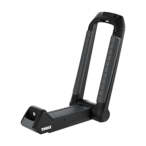 Thule Hull-a-Port Aero Rooftop Kayak Rack - Carries 1 Kayak - Anti-Theft Design - Foldable Design - Rubber Padding mounting Surface - Easy Strap Management - 75lb Weight Capacity by Thule - Used condition - CA$267.57