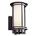 Kichler 49344AZ, Pacific Edge Aluminum Outdoor Wall Sconce Lighting, 75 Watts, Architectural Bronze,14.75-Inch