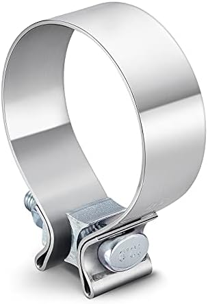 SYKRSS 3"Stainless Steel Butt Joint Narrow Band Exhaust Seal Clamp with 1 Block