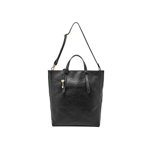 Fossil Women's Camilla Leather Convertible Backpack Purse Handbag, Black (Model: ZB7517001)