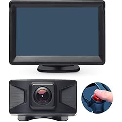 Kit De Camaras Inalambricas Con Grabador Kit Cámara de visión trasera inalámbrica DVR Monitor LCD 5 pulgadas Grabadora de vídeo con menú OSD Cámara de visión trasera HD 720p para coche Van Camión Camper Tráiler